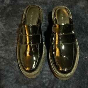 Aerosols black slip on loafers